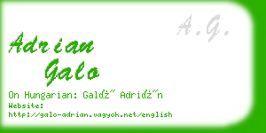 adrian galo business card